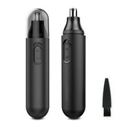 Nose Hair Trimmer, Pinkiou Mini Electric Nose Hair Trimmer for Men and Women, Professional Painless Eyebrow and Ear Hair Trimmer with Water Resistant, Battery-Powered