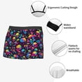 thumbnail image 3 of Pofeuu Skull rainbow color mushroom Print Men’s Boxer Briefs, Moisture-Wicking Underwear, Regular,Trunk-Small, 3 of 5