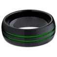 thumbnail image 2 of Silly Kings 8mm - Green Tungsten Wedding Band - Green Ring - Green Tungsten Ring (Tungsten, 11.5), 2 of 3
