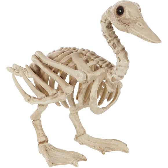 Skeleton Waddling Duck Bones Decor Ornament Halloween Prop Horror Haunted House
