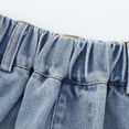 thumbnail image 5 of Ticikt Boys Baggy Jeans, Wide Leg Elastic Waist Denim Pants Loose Fit Trousers Vintage Y2K Streetwear for All Season,Color:Blue,Size:15-16 Years, 5 of 9
