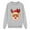 Women-Grey, variant on Fiaer Christmas Sweatshirts for Family Reindeer Snowflake Printed Trendy Xmas Pullover Crew Neck Baggy Long Sleeve Holiday Tops Kid 140