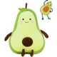 thumbnail image 1 of Xishao Peluche de aguacate de 19.7 pulgadas, con forma de fruta, adorable almohada de peluche en forma de alimento, regalo para adolescentes, niñas, niños y niños Verde redondo 19.68in Verde redondo para Xishao Juguetes, 1 of 2