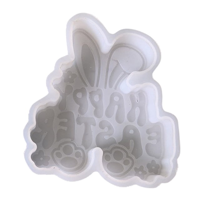 zhangmingg Easter Silicone for DIY Crafting Soft Flexible Rabbit Shape Plaster Casting Spring