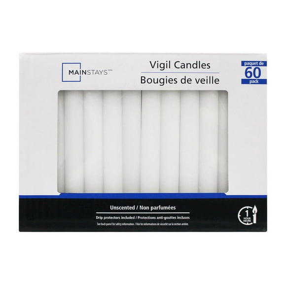 Mainstays Unscented Vigil Candles