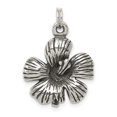 thumbnail image 1 of FB Jewels Sterling Silver Antique Hibiscus Flower Charm, 1 of 4