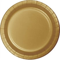 240 Count Bulk Pack Glittering Gold Sturdy Style Paper Banquet Plates 10.25 inch