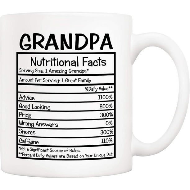 Información nutricional de la taza de café Grandpa, 350 ml, cerámica