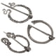 thumbnail image 2 of Juego de broches vikingos vintage - 3 piezas Alfileres de capa Broches de chal Alfileres Broche de capa medieval Joyería vikinga Alfiler de bufanda para chales Bufandas Trajes medievales, 2 of 5