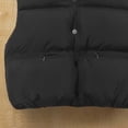 thumbnail image 5 of Maqroz Girls Quilted Sleeveless Jackets Snap Button Down Hooded Coat Casual Warm Lightweight Solid Color Daily Wear for Fall Winter, 5 of 5
