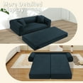 thumbnail image 4 of Folding Sofa Bed, Convertible Sleeper Floor Couch with 2 Pillows, Foldable Foam Mattress for Living Room/Dorm/Guest Room/Apartment/Small Space, 4 of 8
