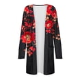 thumbnail image 6 of Heisall Womens Cardigan Long Sleeve Loose Casual Open Front Pocket Gradient Print Fashionable Sweater, 6 of 7