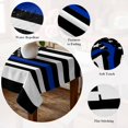 thumbnail image 5 of Blue American Flag Table Cloth Waterproof Tablecloths, Black White Striped US Flag Stars Tablecloth Dining Table Cover for Kitchen Party Tabletop Outdoor, Rectangle Tablecloth 54x108 Inch, 5 of 9
