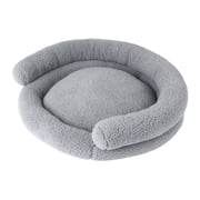 Petmate Double Bolster Couch Dog Bed, Cat Bed, 32 Inches, Removable Machine Washable Cover, Assorted Gray or Cream