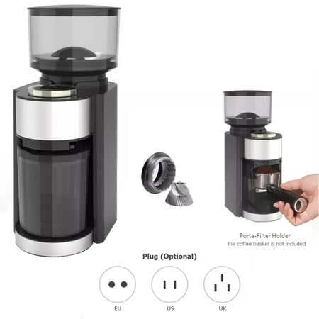 

Electric Coffee Bean Conical Burr Mill Cups French Press 25 2-12 Cups Coffee And Espresso Coffee Adjustable Conical Burr Coffee With 25 2-12 Burr Mill Coffee 2-12 Cups French Siuke