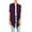 Plum, variant on Women's Asymmetrical Hem Short Sleeves Cardigan