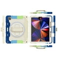 thumbnail image 2 of Dteck Case for iPad Pro 12.9 2022/2021/2020/2018 with Rotating Stand Strap, Dteck 3 Layer Heavy Duty Rugged Protective Case for iPad Pro 12.9 6th/5th/4th/3rd Generation,Blue, 2 of 8