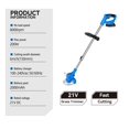 thumbnail image 4 of 20V Electric Lawn Mower Li-ion Battery Cordless Grass Trimmer 12in Auto Release String Cutter Pruning Garden Tools ,Easy to Use, 4 of 6