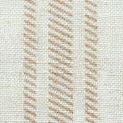 Curtainking Rustic Look Farmhouse Taupe on Beige Stripes Home Rod Cafe Curtains, 26 x 36 in (2 Panels)
