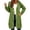 Green, variant on Swanpen Women's Solid Color Zip Up Long Hoodie Jacket Loose Mid Length Fleece Coat with Side Pockets