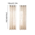thumbnail image 4 of Aoznliie Bohemian Curtains, Semi Blackout Geometric Print Curtains for Living Room Bedroom, Boho Window Curtain with Grommets, 85x52in, 4 of 7