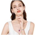 thumbnail image 5 of Clearance! Himery Jewelry Sets for Women Women's Personality Clic Style Crystal Necklace Earrings Bracelet Set 4 Pcs Jewelry Pink, 5 of 6