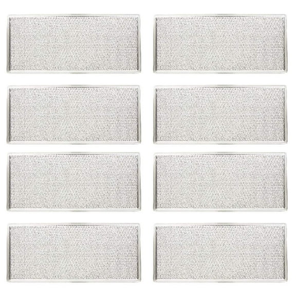 Nispira Microwave Range Hood Grease Filter for Whirlpool W10208631A, 8 Pk