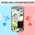 thumbnail image 2 of 20oz Coffee Tumblers White Comic Monster Cartoon Trucks Pattern Stainless Steel Vacuum Insulated Travel Tumbler Coffee Cups Mug with Lid and Straw with Cleaning Brush for Cold & Hot Drinks, 2 of 5