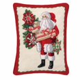 thumbnail image 1 of Peking Handicraft 31LH59BC18OB Santa & Teddy Bear Pillow, 1 of 1