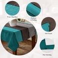 thumbnail image 5 of Aqua Grey Table Cloth Waterproof Tablecloths, Vintage Stripe Farmhouse Wood Grain Ombre Tablecloth Dining Table Cover for Kitchen Party Tabletop Outdoor, Rectangle Tablecloth 54x108 Inch, 5 of 9