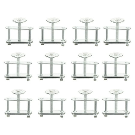 

12 Pcs Waterproof Clip Swivel Control Tubing Clamp Adjustable Screw Hose Clamps for Labs