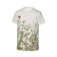 thumbnail image 3 of Honeii Herbs and Wildflowers Print Kids Boy T-Shirt,Breathable Round Neck Tee,Stylish Summer Tee for Boys, for Outdoor Activities and Casual Wear, 3 of 7