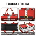 thumbnail image 4 of Large Capacity Tote Bag,Red Christmas Santa Costume Pattern Handbag Fashion Luxury Tote Bag,15.7"x13"x 5.1" Inches,Laptop Compatible, 4 of 6