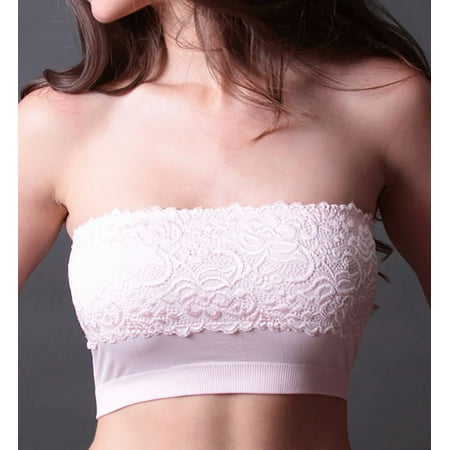 - Women's Coobie 9062 Strapless Lace Bandeau Bra