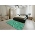 thumbnail image 4 of Ahgly Company Indoor Rectangle Patterned Lime Mint Green Novelty Area Rugs, 2' x 4', 4 of 6