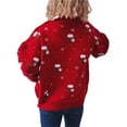 thumbnail image 4 of Liacowi Women Juniors Knitted Christmas Sweater Long Sleeve Socks Print Pullover Retro Jumpers Tops Fall Loose Knitwear for Teen, 4 of 9
