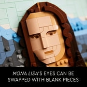 LEGO Art Mona Lisa Building Set - Leonardo da Vinci Wall Display, Ages 18+ DIY Crafts for Men, Women - Great for Puzzle and Art Lovers - Birthday Gift Idea - Includes Detachable Frame - 31213