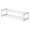 🍒 White_Hot#2105, variant on Shoe Rack Storage Organizer 2/3 Tier – Plastic Frame, Metal Shelves – White/Black, 17.7x15 in – Entryway Closet Bedroom Stackable Shoe Shelf