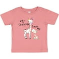 thumbnail image 3 of Inktastic My Grandma Loves Me Giraffe Boys or Girls Baby T-Shirt, 3 of 5