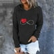thumbnail image 1 of ICHUANYI Clearance Women's Casual Long Sleeve Pullover Hoodie Sweatshirt Tops Drawstring Lightweight Hooded Loose Pullover Tops(Black, XL) ICHUANYI WER2023081513066, 1 of 5