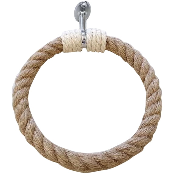 Bohemian Woven Wall-Mounted Towel Rack Bathroom Organizer Hanging Holder for Towels and Accessories