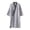 Grey, variant on Traditional Hanfu Midi-length Nightdress Tie-belt Bathrobe Loose Breathable Pajamas for Men Black L