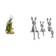 thumbnail image 1 of Escultura de para escritorio, estatua sentada, adorno de resina, estante de cerámica, decoración, ideal para sala de estar, oficina, dormito, 1 of 8