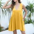 thumbnail image 4 of Yuzhih Summer Dresses for Women Sleeveless Beach Flowy Tank Sundress 2025 Casual Loose V Neck Mini Dress, 4 of 6