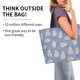thumbnail image 2 of Balery Cute Fat Cat Bolsa Tote Estilo Estético con Cremalleras, Bolsa de Hombro, Bolsa de Compras Grande y Plegable, 2 of 8