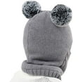 thumbnail image 3 of Bufandas de gorro de invierno para niños pequeños con capucha, gorros de Skully con orejeras para niños y niñas de 2 a 5 años Adepaton CJWUS-3866, 3 of 5
