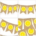 thumbnail image 5 of 1pc Hawaii Swallow Tail Lino Banner Guirnalda de patrón de limón (colores surtidos), 5 of 5