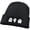 Black, variant on Halloween Knitted Hat Ghost Embroidered Hat Luminous Warm Cap Holiday Party Headgear for Halloween Decoration Accessories