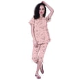 thumbnail image 2 of Moomaya Printed CottonNightwearSet For Womens Top & Capri Pant 2 Piece Sleepwear, 2 of 5