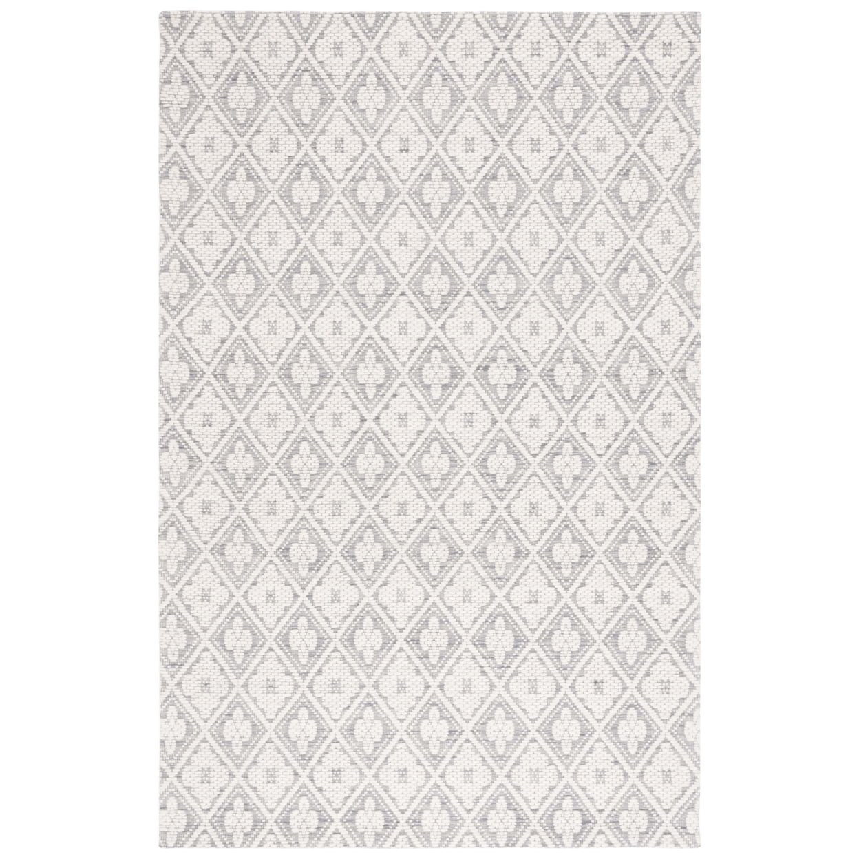 SAFAVIEH Marbella Rosario Geometric Area Rug, Grey/Ivory, 3' x 5'